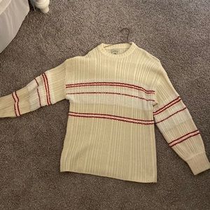 Urban Outfitters oversized white and red striped sweater